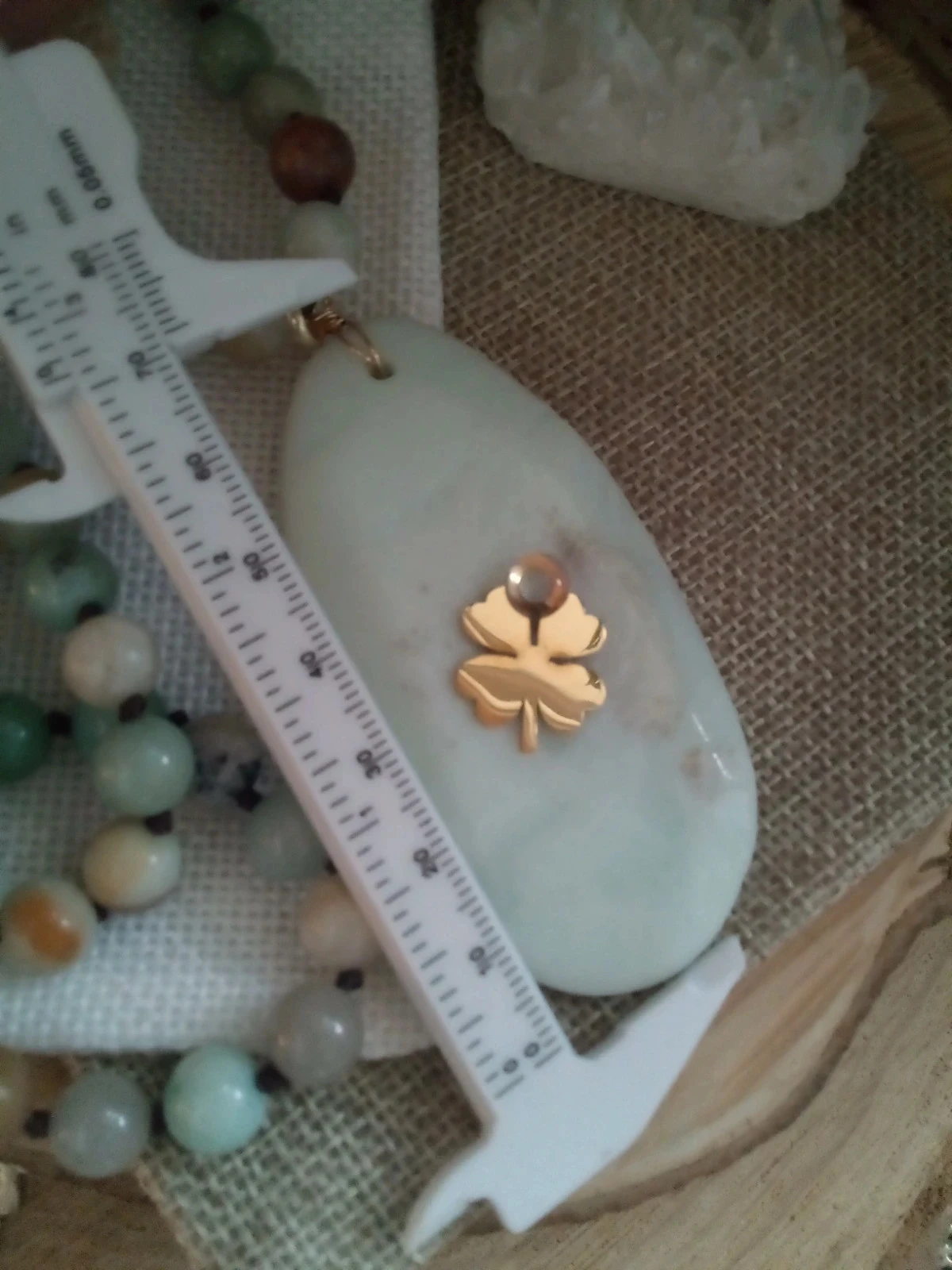 Necklace entirely made of Amazonite stones 🩵. – photo 3